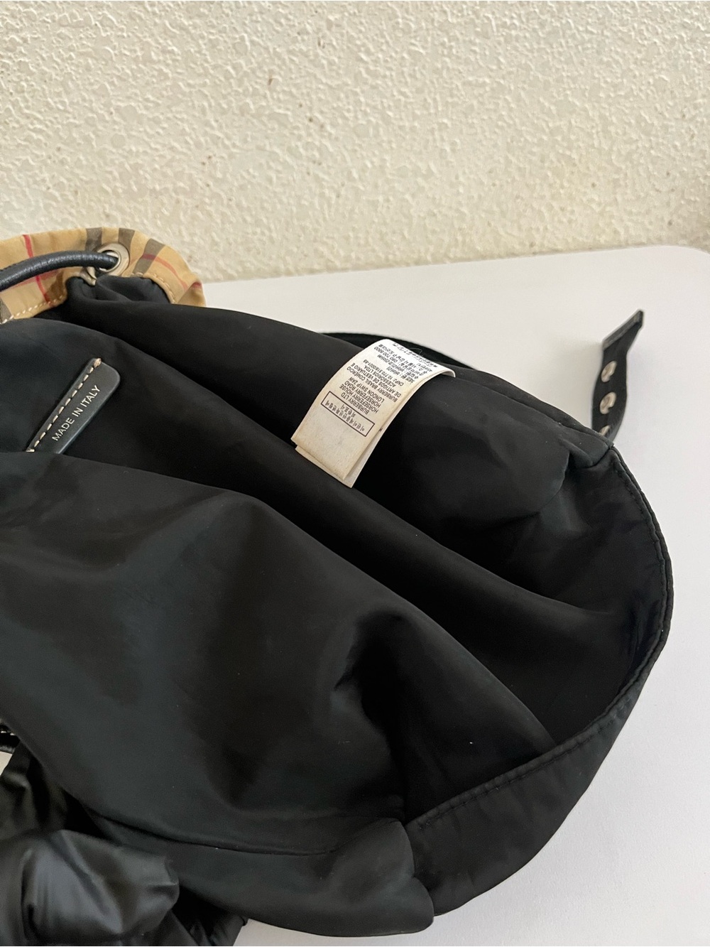 Burberry check small backpack - Picture 4 of 14